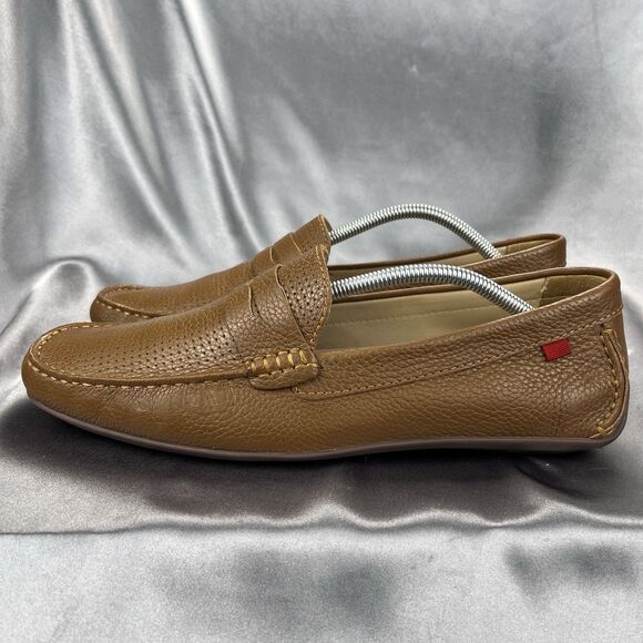 Marc Joseph NY Union Street Loafers Men's 12 Cognac Leather Brazil Driving Shoes - Picture 9 of 17